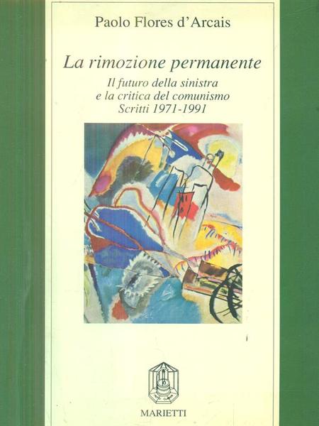 LA RIMOZIONE PERMANENTE. Il futuro della sinistra e la critica del comunismo. Scritti 1971-1991