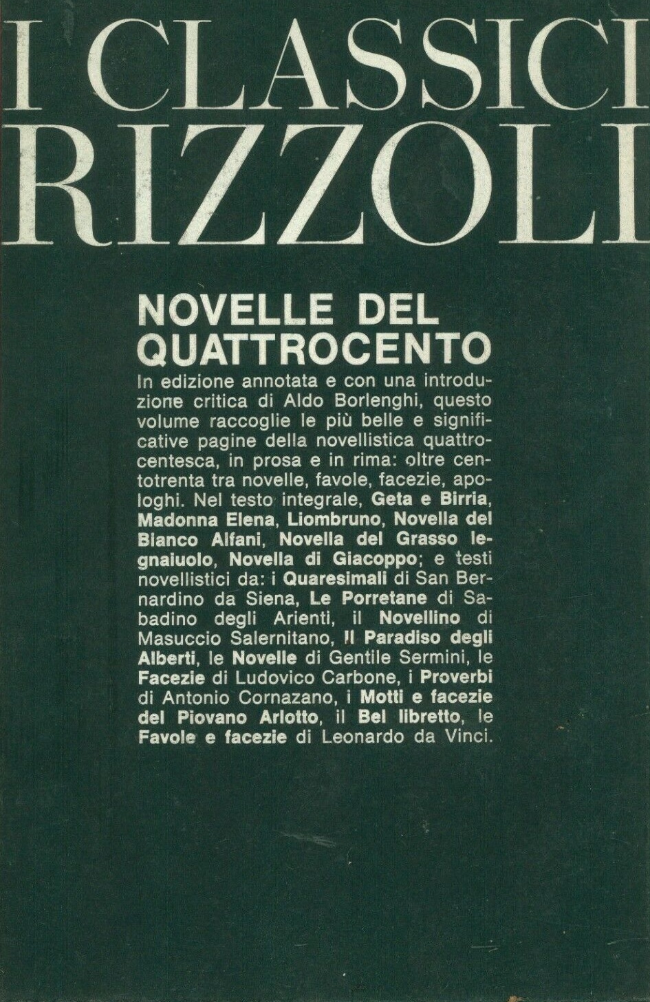 NOVELLE DEL QUATTROCENTO