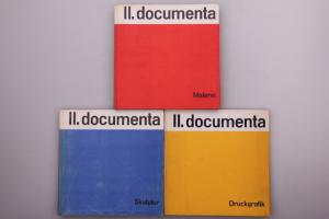 DOCUMENTA. II. documenta '59. Kunst nach 1945. Internationale Ausstellung. 11. Juli - 11. Oktober 1959. Kassel. Band 1. Malerei. Band 2. Skulptur. Band 3. Druckgrafik