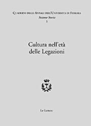 CULTURA NELL'ETA' DELLE LEGAZIONI