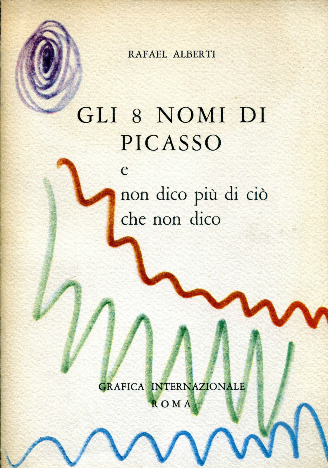 GLI 8 NOMI DI PICASSO E NON DICO PIU' DI CIO' CHE NON DICO (1966-1971)