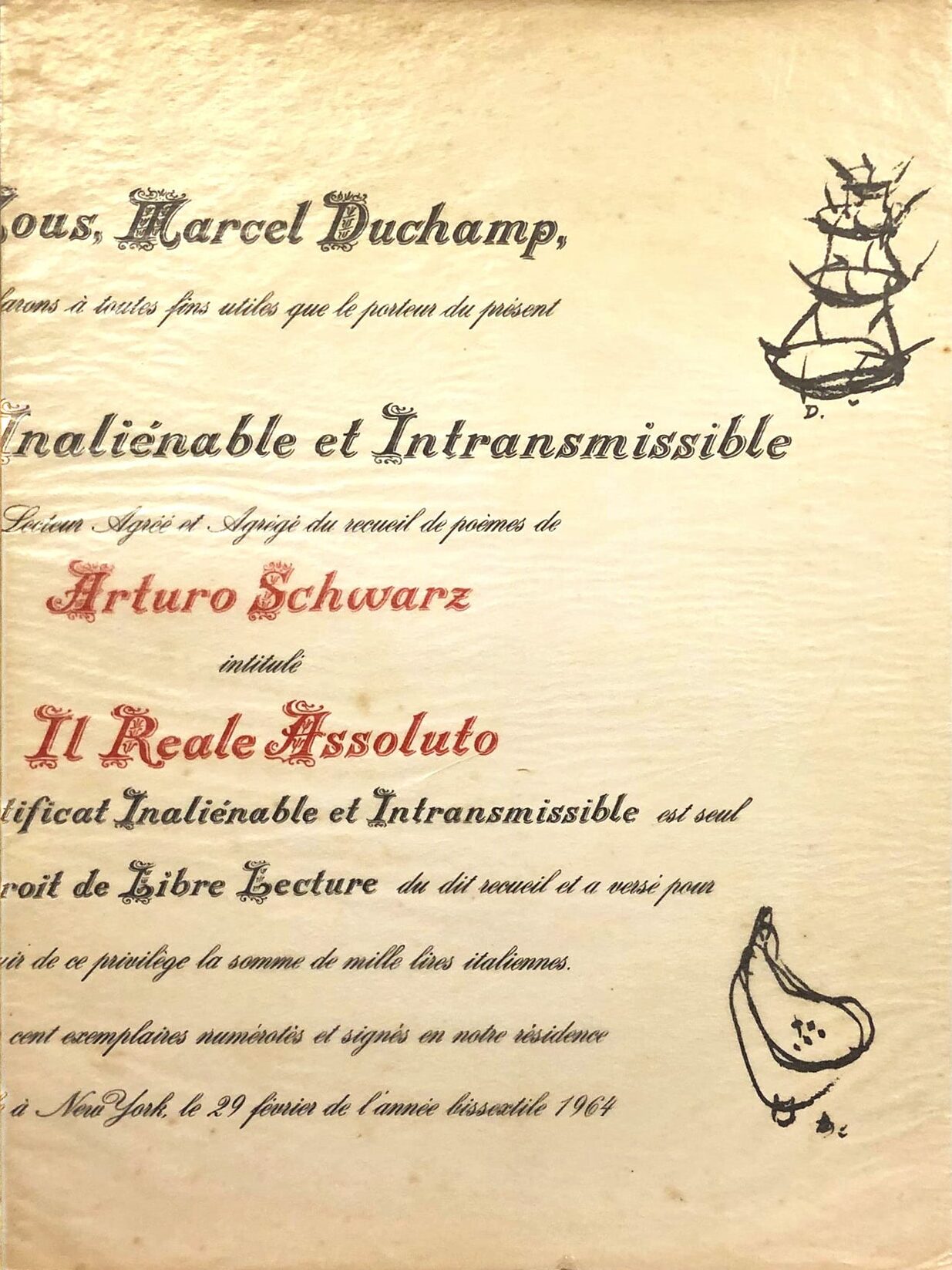 IL REALE ASSOLUTO. Illustrato da Marcel Duchamp e Man Ray