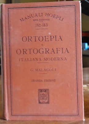 ORTOEPIA E ORTOGRAFIA ITALIANA MODERNA